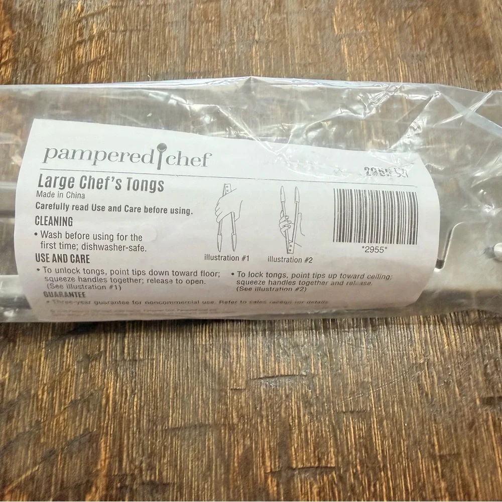NEW Pampered Chef Large Chef Tongs - Picture 4 of 6